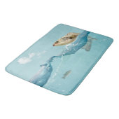 水の中の大きな魚 バスマット (アングル)