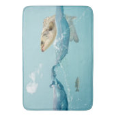 水の中の大きな魚 バスマット (正面縦)