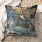 水の中の女性 クッション (ブランケット)