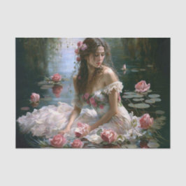 水の中の少女 薄葉紙