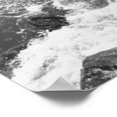 水の中の岩の写真プリント ポスター (角)