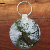 水の中の木材 キーホルダー (正面)