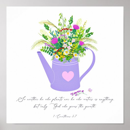 水の中の花は神の成長与えを可能にする ポスター (正面)