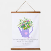 水の中の花は神の成長与えを可能にする 吊り下げ型タペストリー (正面)