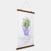 水の中の花は神の成長与えを可能にする 吊り下げ型タペストリー (傾斜あり)