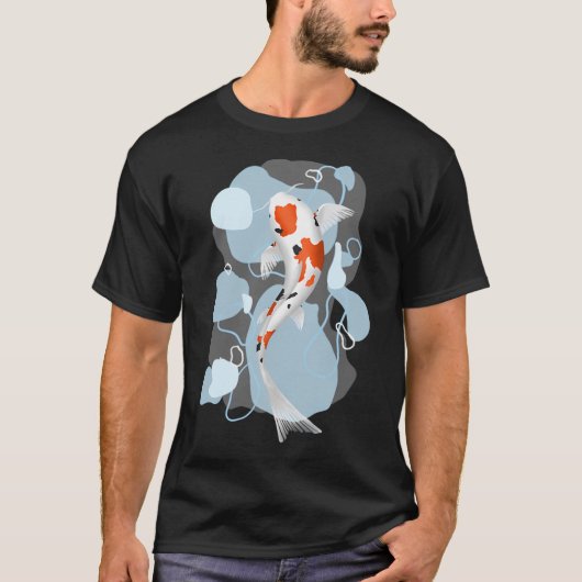 水の中の鯉 Tシャツ (正面)