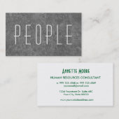 水の人的資源のコンサルタントのシンプルなスタイルV57 名刺 (正面/裏面)