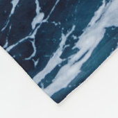 水の体のクローズアップ写真 フリースブランケット (角)