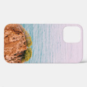 水の体の茶色の岩山 Case-Mate iPhoneケース (裏面 (横))