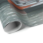 水の体上の色揃え船 ラッピングペーパー (ロールコーナー)