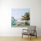 水の体近くの青木造住宅 タペストリー (インサイチュ)