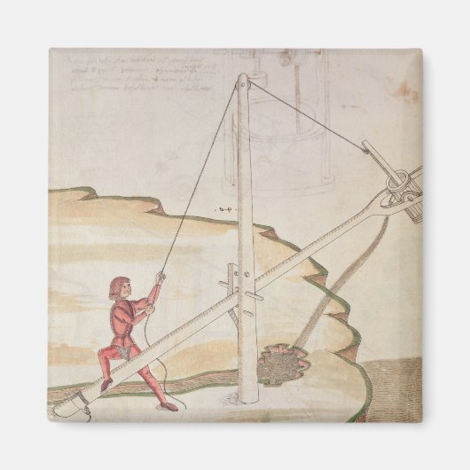 水の供給方式の図 マグネット (正面)