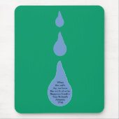 水の価値 マウスパッド (正面)