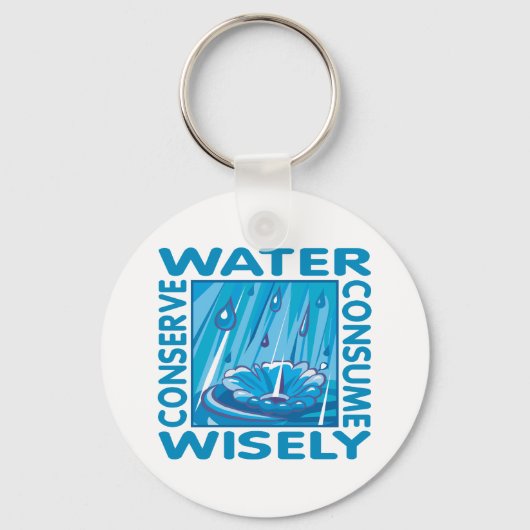 水の保全 キーホルダー (正面)