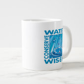 水の保全 ジャンボコーヒーマグカップ (正面右)