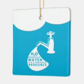 水の保全 セラミックオーナメント (左)
