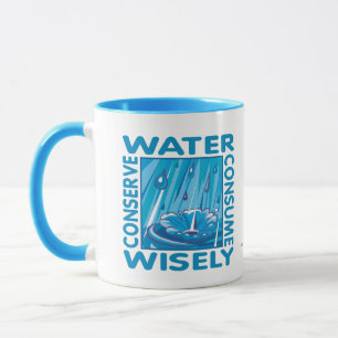 水の保全 マグカップ