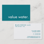 水の値。 名刺 (正面/裏面)