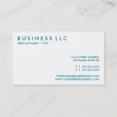 水の値。 名刺 (裏面)