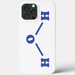 水の分子式 iPhone 13 PRO MAXケース