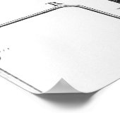 水の分解の実験 ポスター (角)