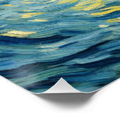 水の切り離し絵画に覆われたペリカン ポスター (コーナー)