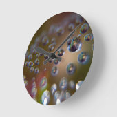 水の動き ラウンド壁時計 (傾斜)