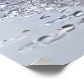 水の動的なスプラッシュ ポスター (角)