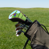 水の危険を乗り越える女性ゴルファー ゴルフヘッドカバー (インサイチュ)