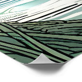 水の危険 – ゴルフアートプリント ポスター (角)