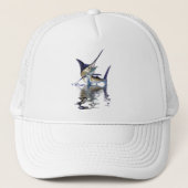 水の反射の素晴らしいマカジキ キャップ (正面)