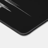 水の反射を持つホワイトフェザー デスクマット (コーナー)