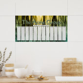 水の反射カスタム日カレンダー ポスター (キッチン)