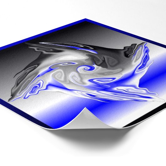 水の回転 ポスター (角)