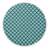 水の国のシックなBathの装飾 セラミックノブ (正面)