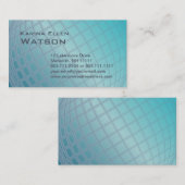 水の地球の国際的な女性のエレガントなエグゼクティブ 名刺 (正面/裏面)