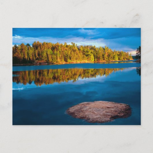 水の夕べの初期の反射 ポストカード (正面)