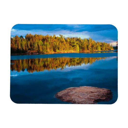 水の夕べの初期の反射 マグネット (横)