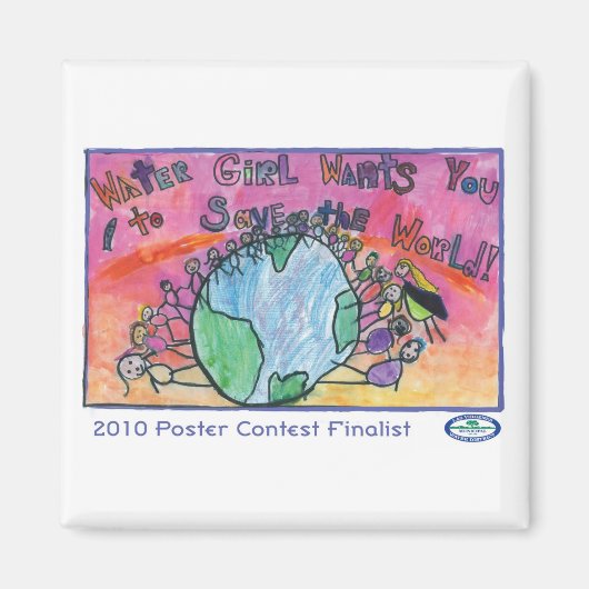 水の女の子が望む マグネット (正面)