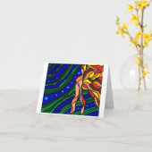 水の女性 カード (黄色い花)