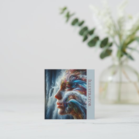 水の女神 スクエア名刺 (スタンド正面)