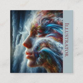 水の女神 スクエア名刺