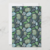 水の小石 - 結婚式招待状 招待状 (裏面)