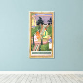 水の庭園、Clive Album(Gouache on pa)から キャンバスプリント (インサイチュ (ウッドフロア))