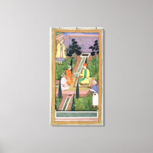 水の庭園、Clive Album(Gouache on pa)から キャンバスプリント (正面)