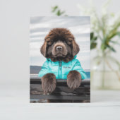 水の救助の見張り子犬 サンキューカード (スタンド正面)