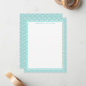 水の日本人のSeigaihaパターン ノートカード (正面/裏面インサイチュ)