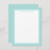 水の日本人のSeigaihaパターン ノートカード (正面/裏面)