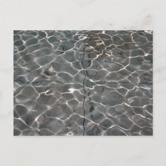 水の明るいパターン ポストカード (正面)