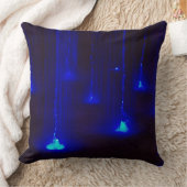 水の明るく青いライト クッション (ブランケット)